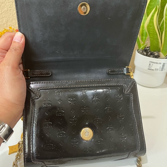 MCM Patent Sling Bag - Picture 9 of 15